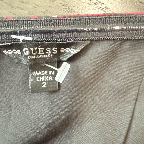 Guess Womens Zooey Black Ruched Off-The-Shoulder Wide Leg‎ Jumpsuit Size 2 - Picture 10 of 11